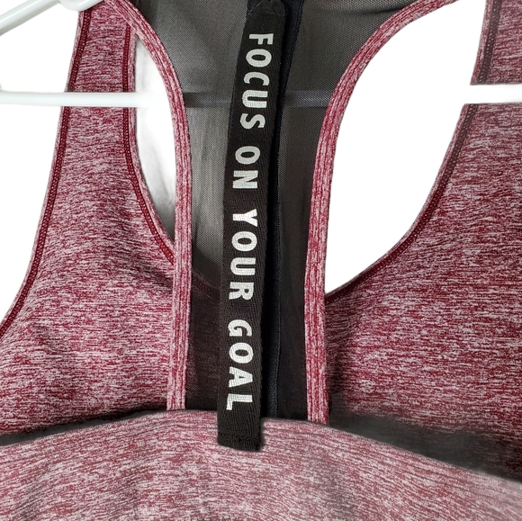 NWT KAPION MAROON RACERBACK SPORTS BRA - Picture 3 of 6